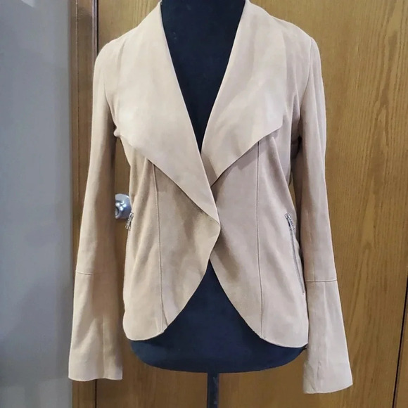 Soia & Kyo soft suede lambskin single button jacket - Picture 1 of 9